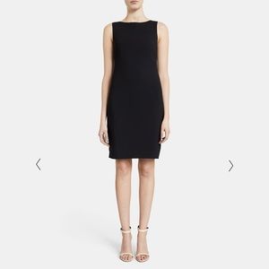 Theory Sheath Dress Sleeveless Wool Blend Betty Black 2